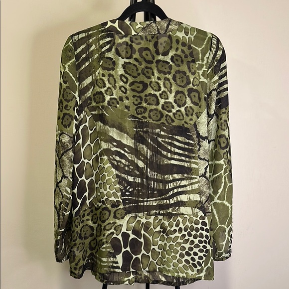 Chic Animal Print Blouse by Susan Graver - Picture 9 of 9